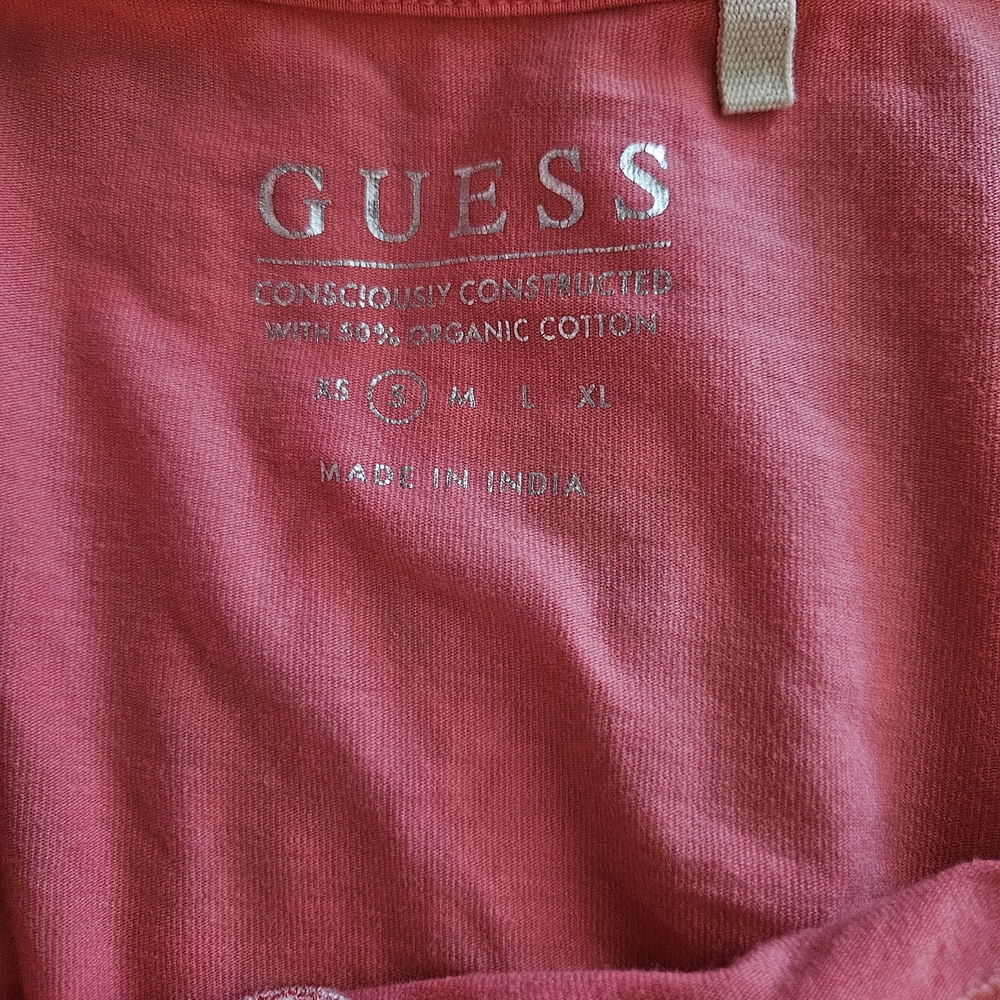 Pink Guess Embroidered Y2K Tank Top - Picture 3 of 3